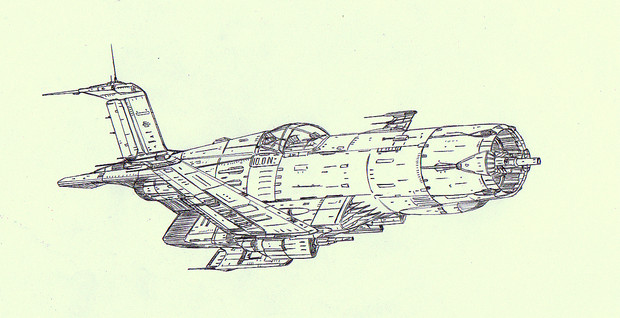 空間艦上戦闘機コルセア 自作機 自由音エルマ さんのイラスト ニコニコ静画 イラスト