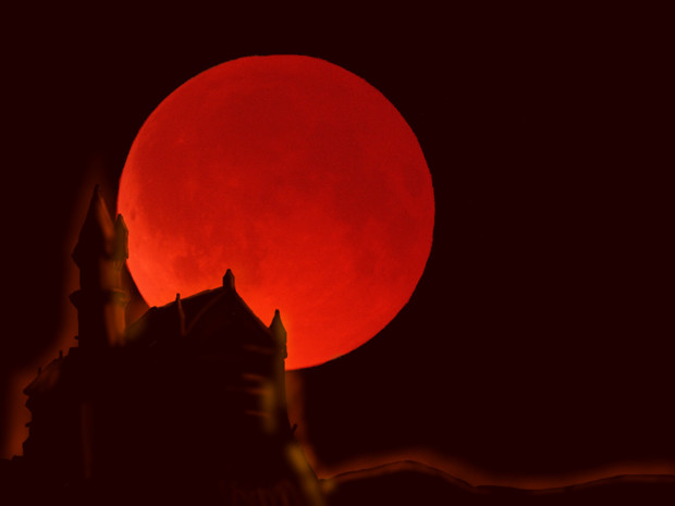 紅魔館 赤い月 れもpa さんのイラスト ニコニコ静画 イラスト