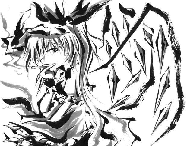いい笑顔でタバコを咥えてるフラン様 うらんふ さんのイラスト ニコニコ静画 イラスト