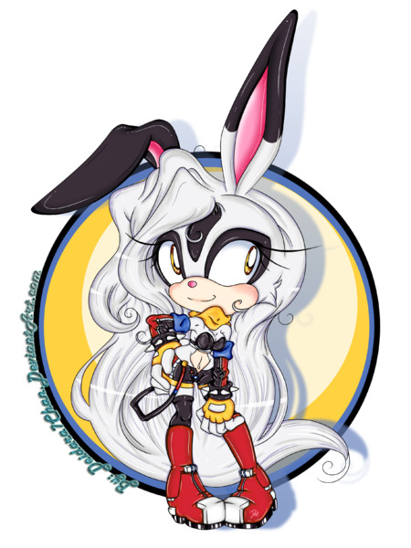 Dangel the blue Fire Rabbit