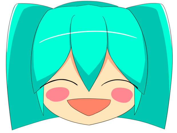ゆっくりミク 正面 阿治志貴タカヒコネ さんのイラスト ニコニコ静画 イラスト