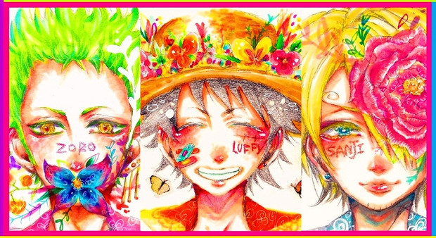 ゾロ ルフィ サンジ Coto69 さんのイラスト ニコニコ静画 イラスト