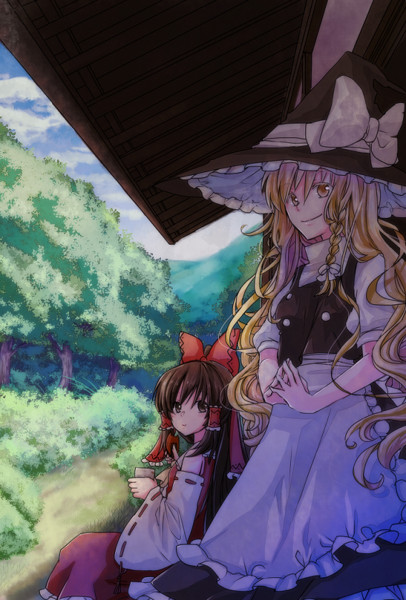 縁側にて 風城 深 さんのイラスト ニコニコ静画 イラスト