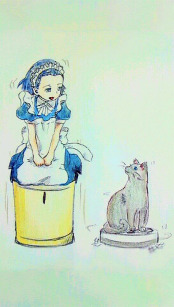 ルンバ猫と舞夏 たね さんのイラスト ニコニコ静画 イラスト