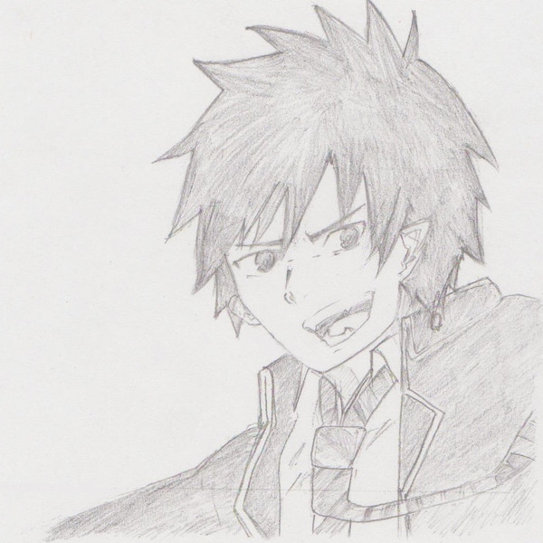 青の祓魔師 一巻の表紙を描いてみました たくさん さんのイラスト ニコニコ静画 イラスト