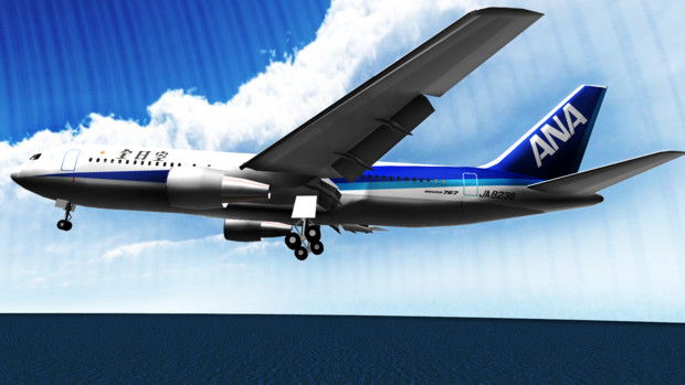 古老の中型機　～ANA B767-200 リペイント～