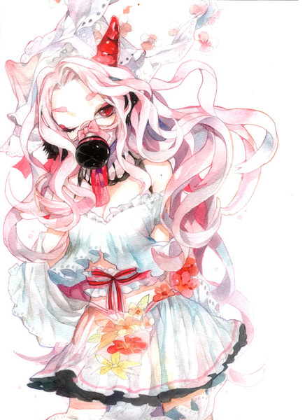 桃色ガスマスクちゃん くるたに さんのイラスト ニコニコ静画 イラスト