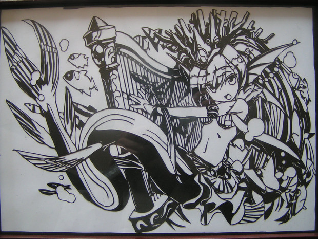 パズドラ 大海の歌姫 セイレーンの切り絵 なっか さんのイラスト ニコニコ静画 イラスト