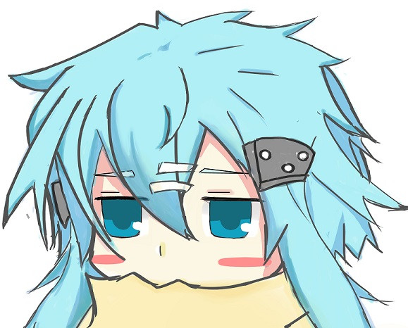 落書きで Ggoシノンを幼くしてみた 描いてみた 忍者 さんのイラスト ニコニコ静画 イラスト