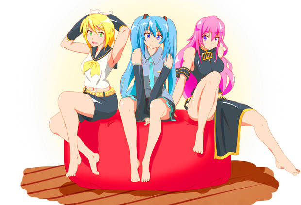 ボーカロイド三人娘 すいばり さんのイラスト ニコニコ静画 イラスト