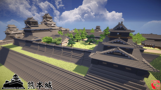 Minecraft 熊本城 根無し草 さんのイラスト ニコニコ静画 イラスト