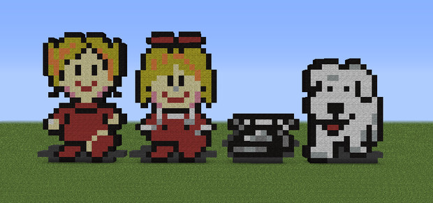 マイクラドットで描くmother2 その２ 佐藤終日 さとうひねもす さんのイラスト ニコニコ静画 イラスト