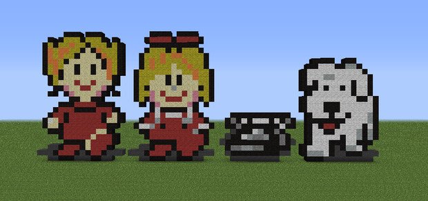 マイクラドットで描くMOTHER2 その２