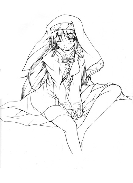 とある魔術の禁書目録描いてみた 線画 インデックスさん なみぃー さんのイラスト ニコニコ静画 イラスト