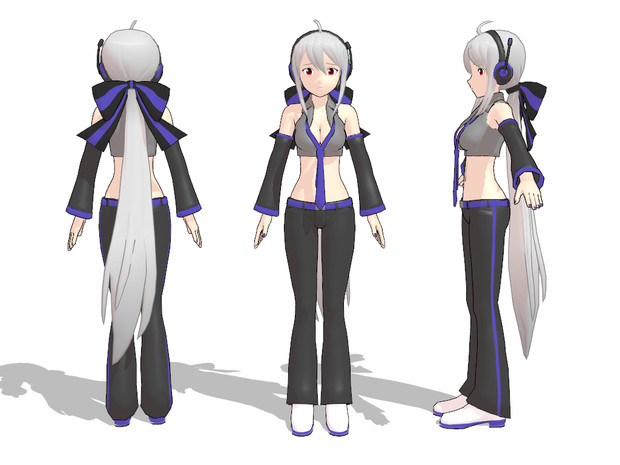 Mmdモデル 弱音ハク Ver2 0 マシシ マシシ さんのイラスト ニコニコ静画 イラスト