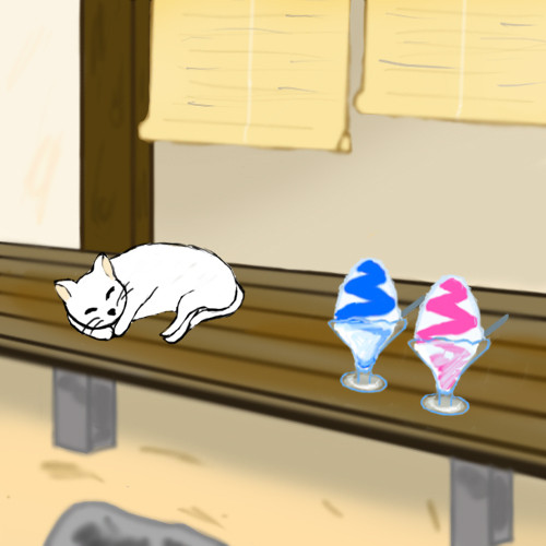 夏の縁側 ニコニコ静画 イラスト
