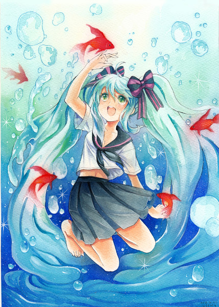 ボトルミク🩵🩵🩵 #初音ミク #VOCALOID #HatsuneMiku