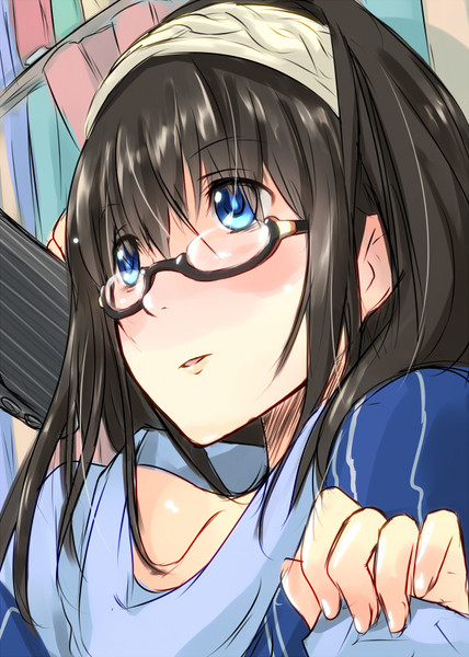 鷺沢文香をスカウトして眼鏡もかけさせたぞー ダブルヘッドホン さんのイラスト ニコニコ静画 イラスト