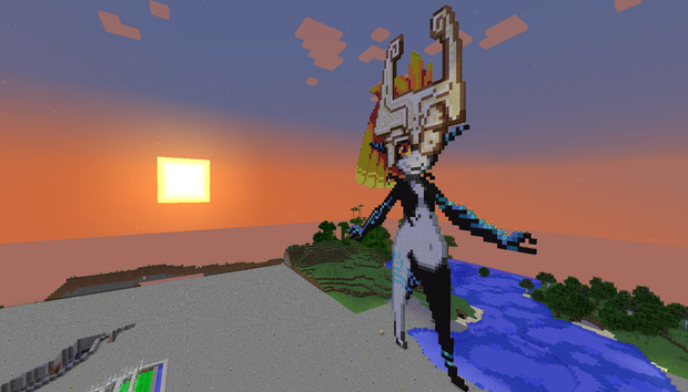 Minecraft ゼルダの伝説 ミドナのドット絵 トワイライトプリンセス タヌキ さんのイラスト ニコニコ静画 イラスト