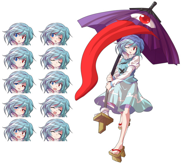 小傘立ち絵 表情差分 はるか さんのイラスト ニコニコ静画 イラスト