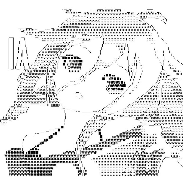 [AA]　IA　イア （パッケージイラスト）　[アスキーアート]