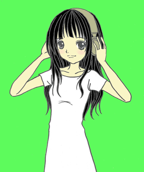 黒髪ヘッドホン まぎょ さんのイラスト ニコニコ静画 イラスト