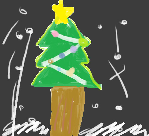 一足早いクリスマスツリー