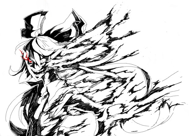 妹紅 カスが効かねぇんだよ 無敵 朔月 さんのイラスト