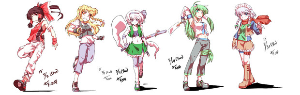 東方 S Edge自機組 Kou さんのイラスト ニコニコ静画 イラスト