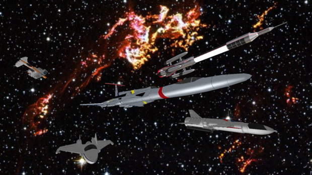 地球防衛軍の誇る対宇宙空間戦闘機 Rouga Jin さんのイラスト ニコニコ静画 イラスト
