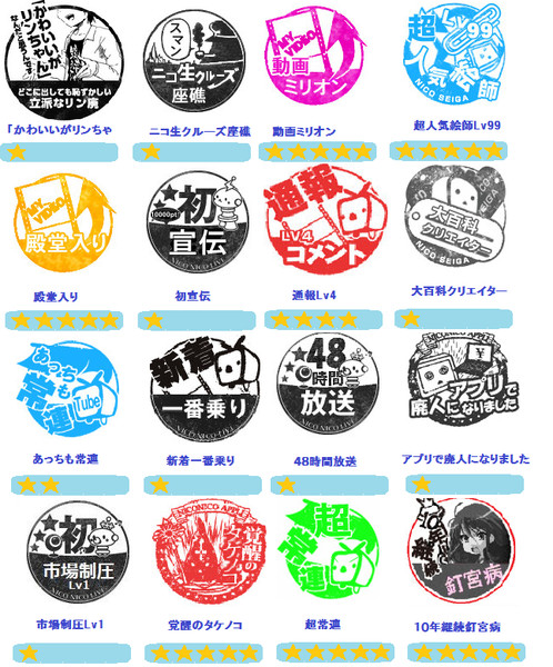 いろんなスタンプを混ぜてみた 魂魄あいす さんのイラスト ニコニコ静画 イラスト
