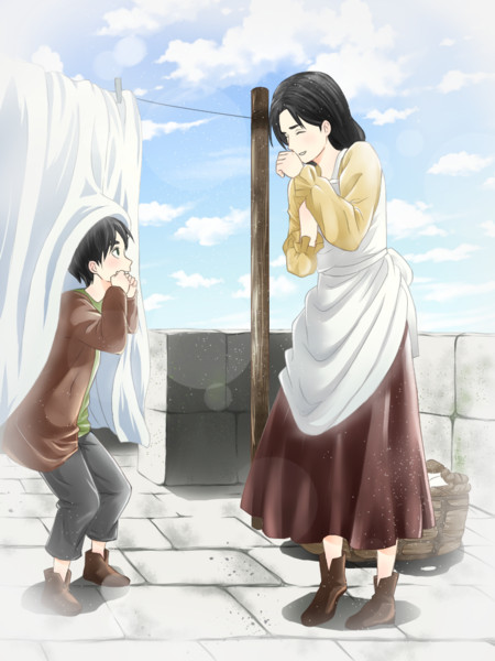 親子 ニコニコ静画 イラスト