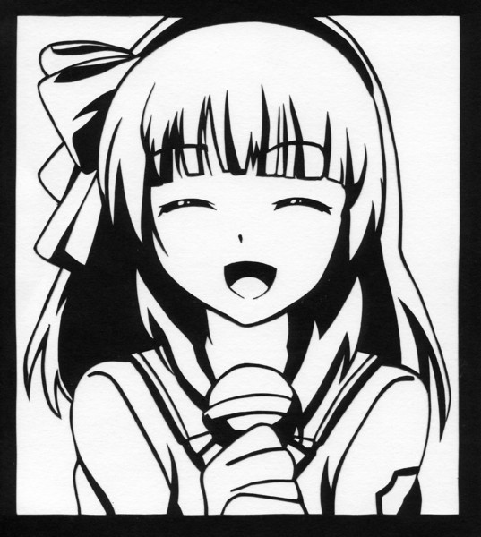 切り絵 仲村ゆり おかつ さんのイラスト ニコニコ静画 イラスト