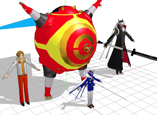 Mmd キントキドウジとスクナヒコナ P4 Kuma8 さんのイラスト ニコニコ静画 イラスト