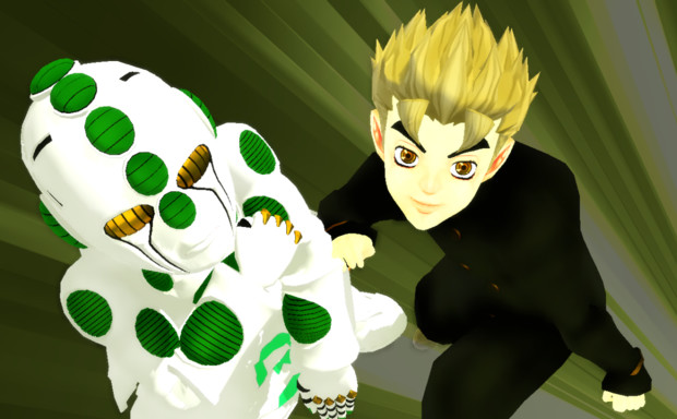 Mmd 広瀬康一 エコーズact3 ほにら 未知案内p さんのイラスト ニコニコ静画 イラスト