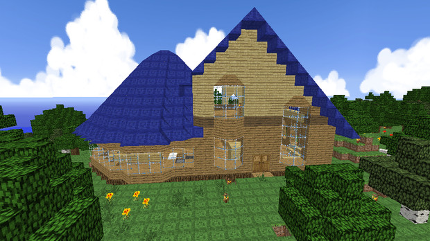 斜面ブロック つるつるの屋根の自宅を晒してみます Minecraft 佐加 さんのイラスト ニコニコ静画 イラスト