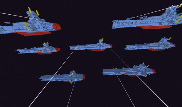 サラミス級巡洋艦 ルウム戦役を再現 Minecraft ルナチタニウム さんのイラスト ニコニコ静画 イラスト