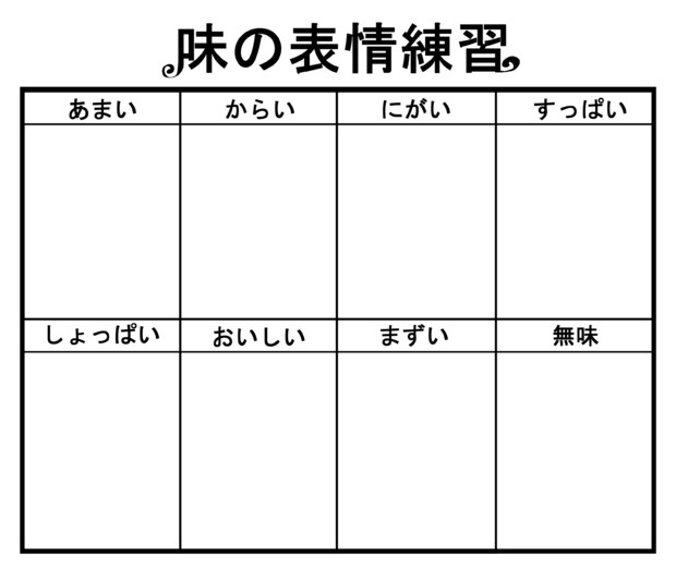 味の表情練習