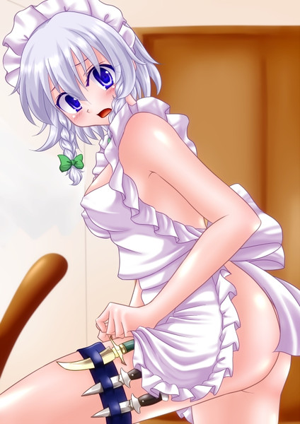 裸エプロンのメイド長 Nyaw さんのイラスト ニコニコ静画 イラスト