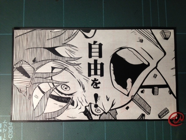 切り絵「進撃の巨人」