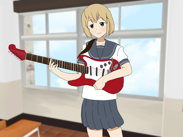 ギターと少女 S Aikawa さんのイラスト ニコニコ静画 イラスト
