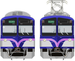 ＭＳペイントで近江鉄道900形描いたよ