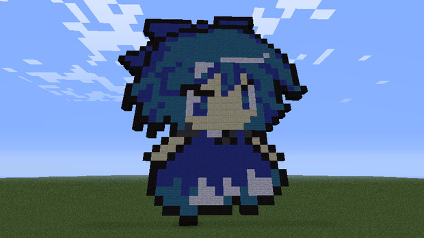 マイクラ ドット絵チルノ けいち さんのイラスト ニコニコ静画 イラスト