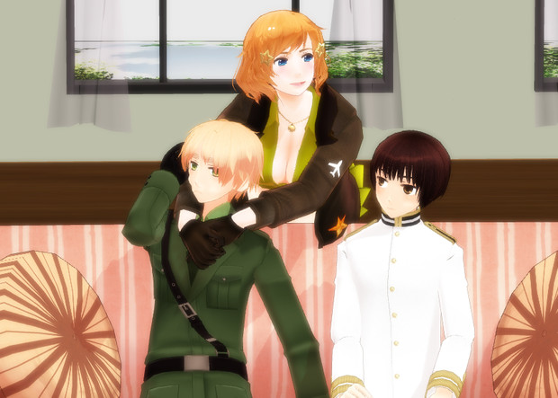 うさぽん式島国とroco式アメリカ娘がかわいかったので Mahiru3 さんのイラスト ニコニコ静画 イラスト