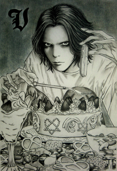 Ville Valo Death Note L 猫背 さんのイラスト ニコニコ静画 イラスト