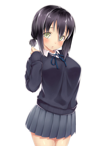 巨乳を隠すためにぶかぶかのセーターを着ている系女子 かぼちゃヘッド さんのイラスト ニコニコ静画 イラスト