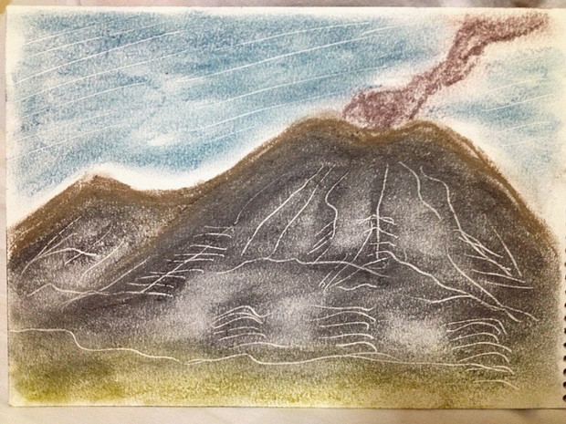 大政穂積　石鎚山　絵画　山 大政穂積 石鎚山 絵画 山