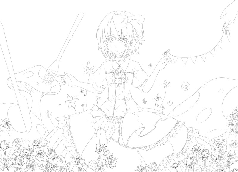 線画 Nicosub静画