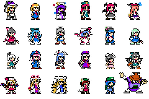 ロックマン風東方ドット絵 ウケゲ さんのイラスト ニコニコ静画 イラスト