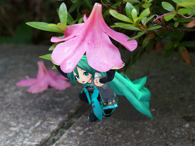 ちっちゃいミクの花帽子 せいたか さんのイラスト ニコニコ静画 イラスト